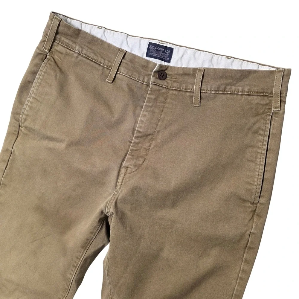 Levi's Chino Trousers Mens 32x36 Tan‎ Fair Slim Fit Cotton Stretch 24888-0011